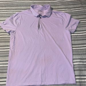 Express Large Men’s stretch Moister Wicking light Purple Collard Shirt